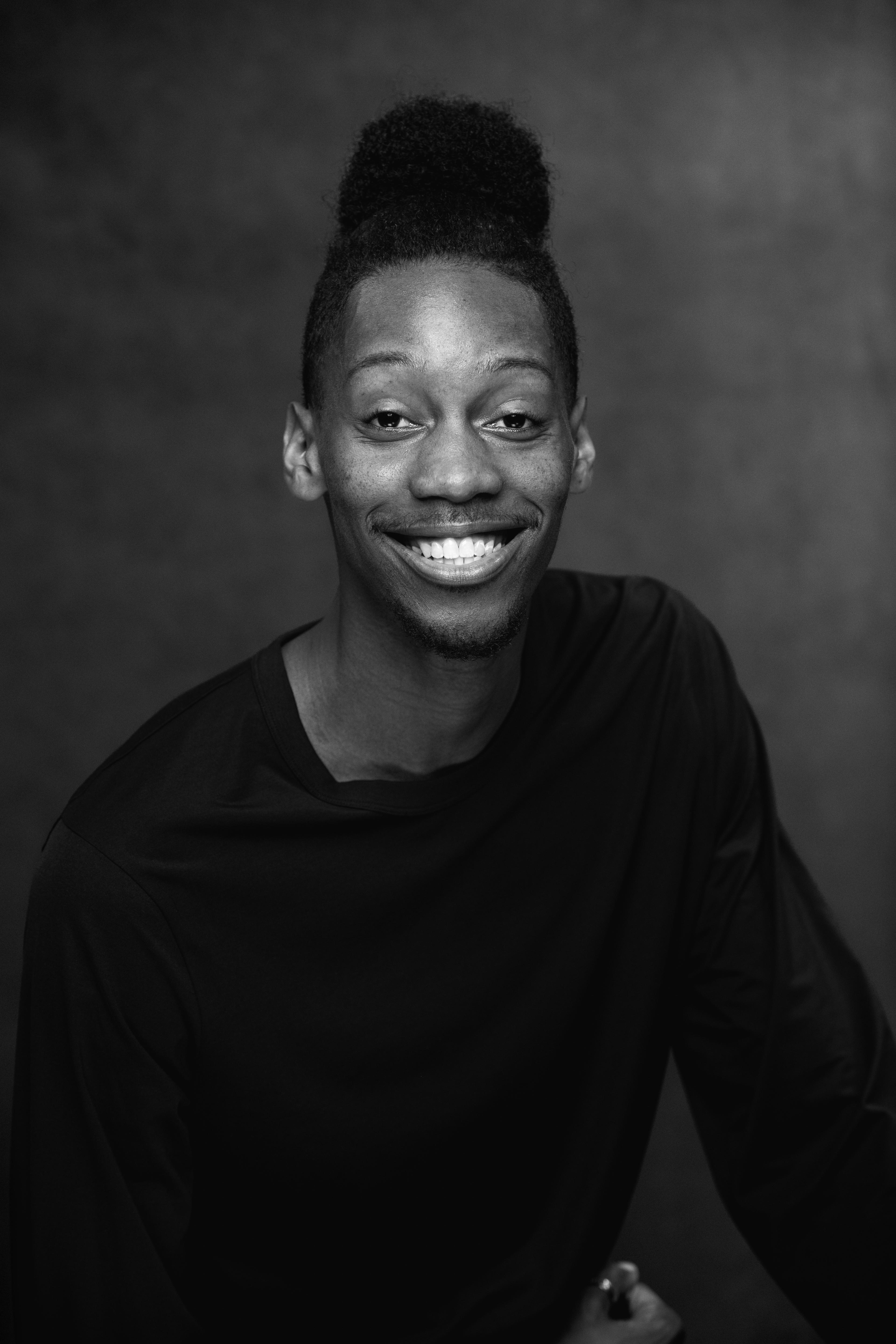 Black and white headshot of My'Kal Stromile