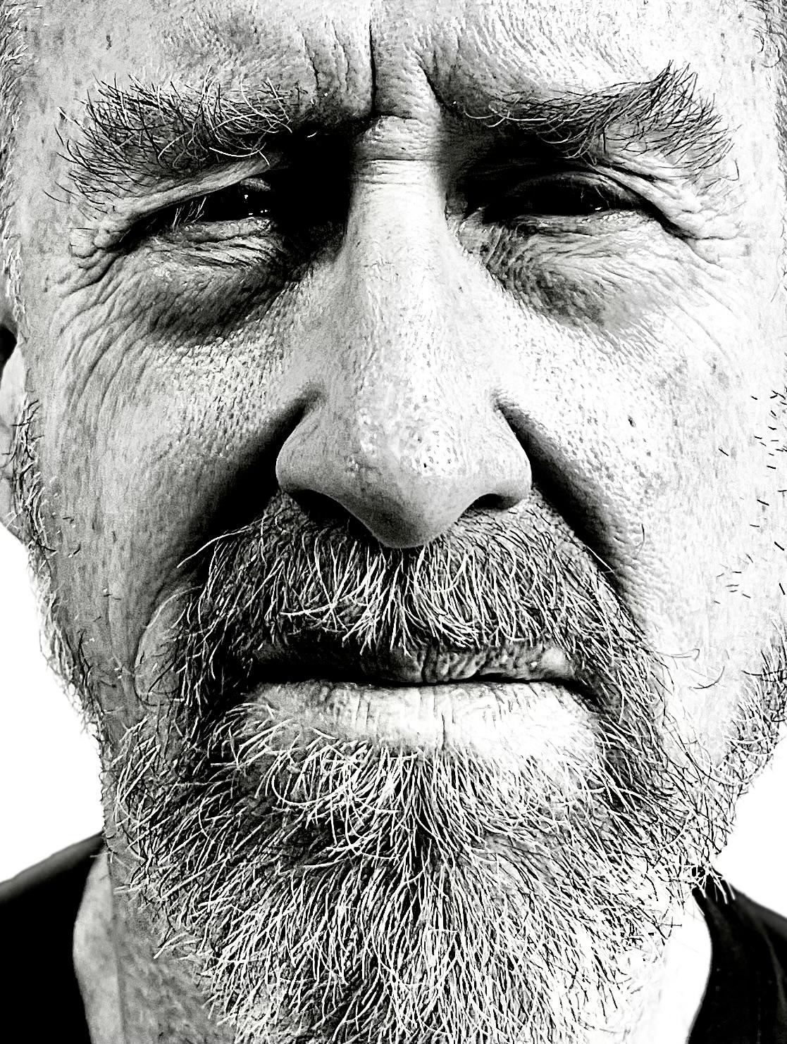 A black and white headshot of William Forsythe